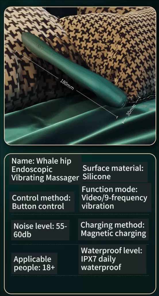 910 Endoscopic Vibrating Massager-size