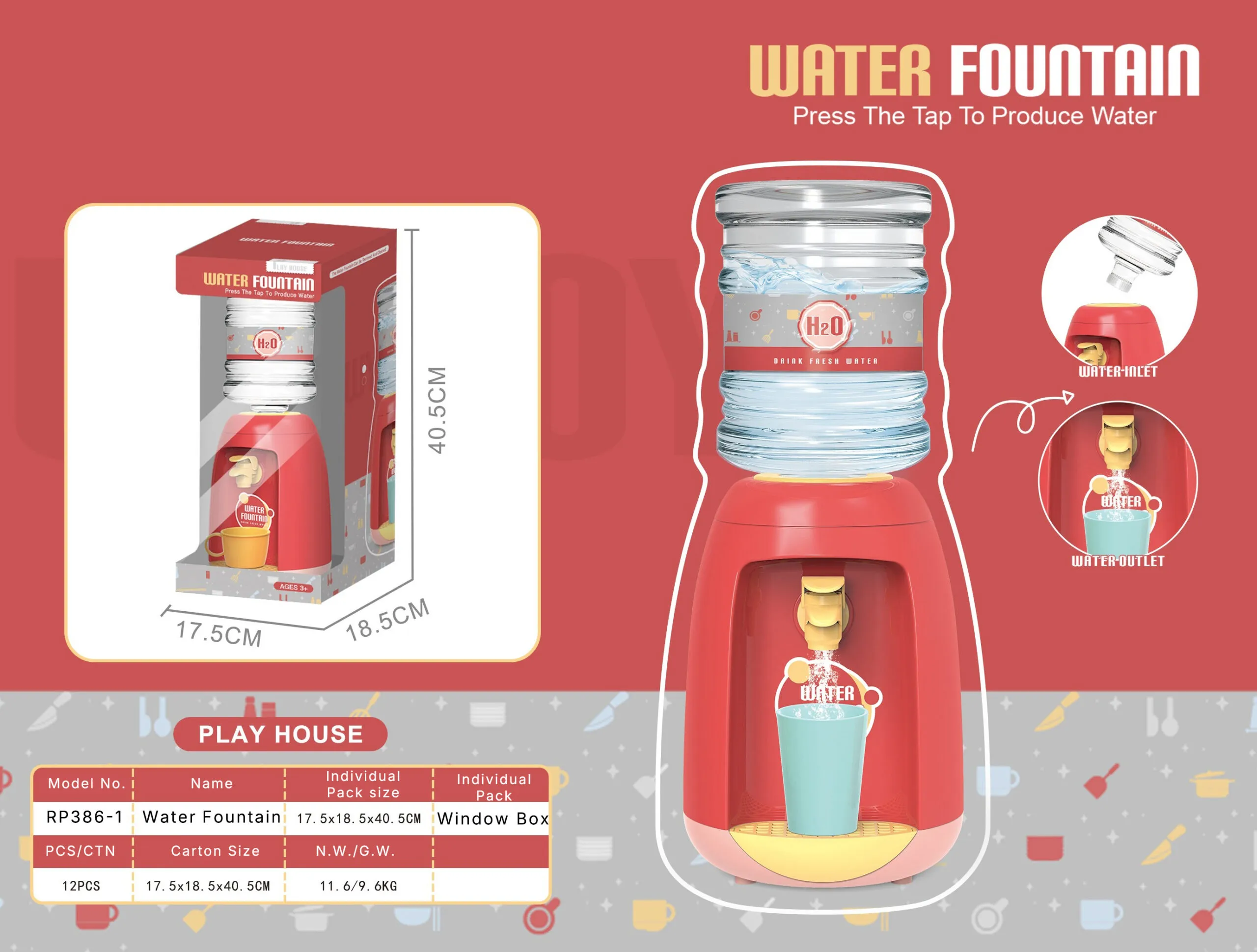 RP386-1_Water Fountain_Red