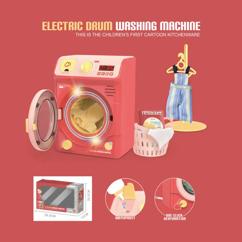RP402-1_Electronic Drum Washing Machine_Red_1-1