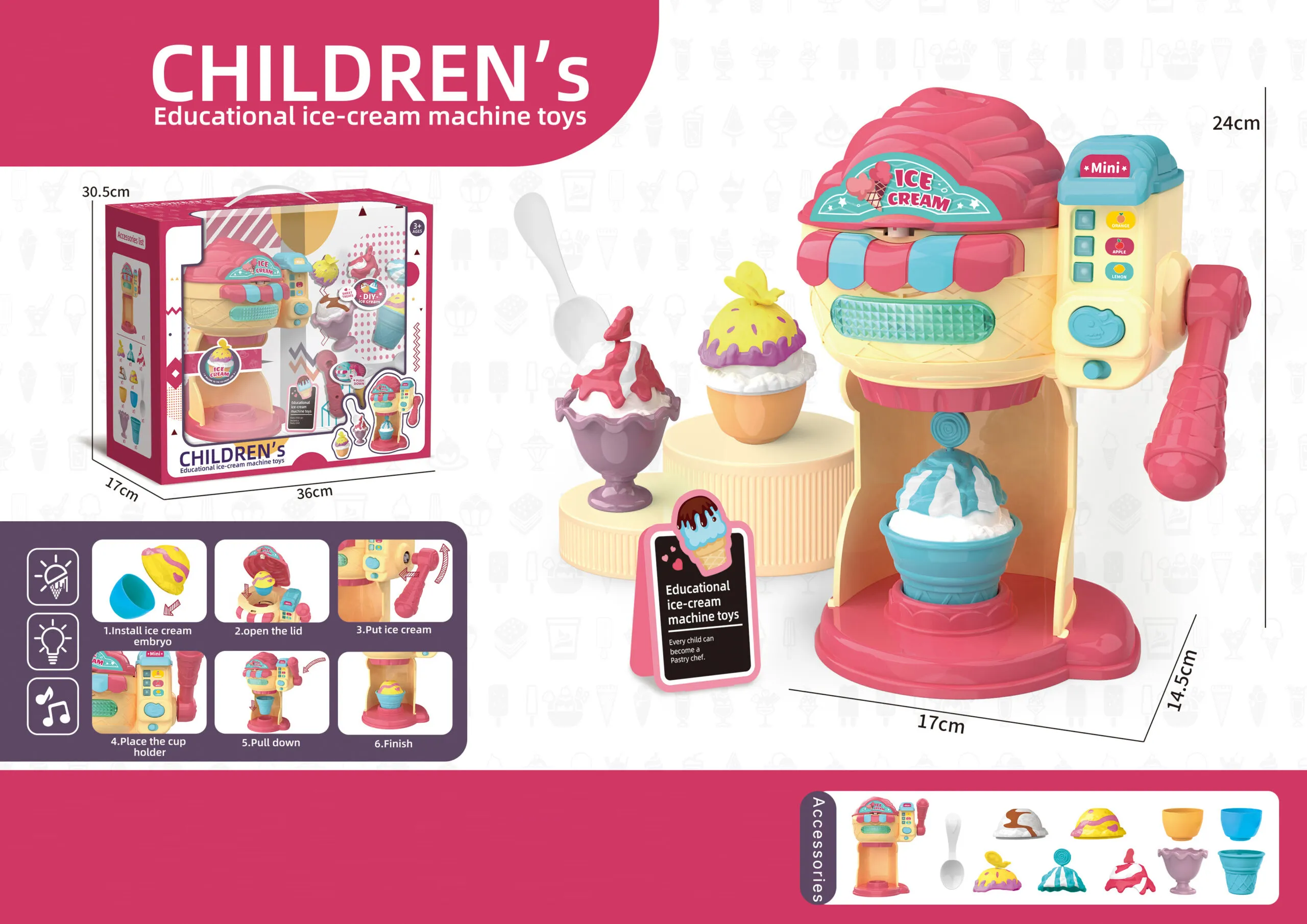 RP502-2_Children’s Educational Ice-ream Machine Toy