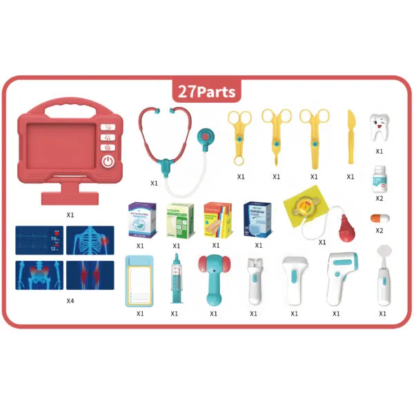 RP503-3A_Medical Station-3 in 1 Play House DIY Scene Set_Accessories