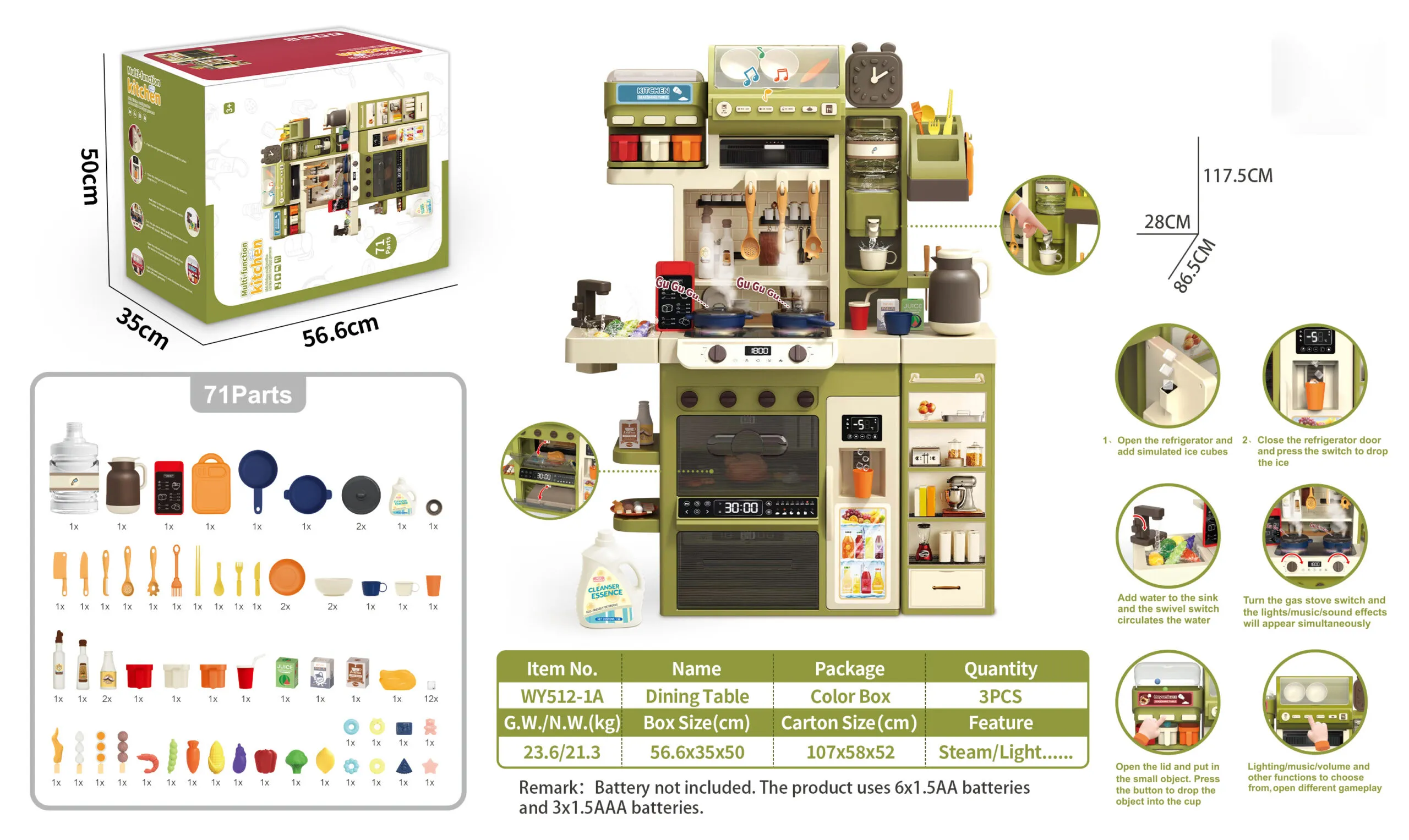 RP512-1A_Multi-function Kitchen_Green