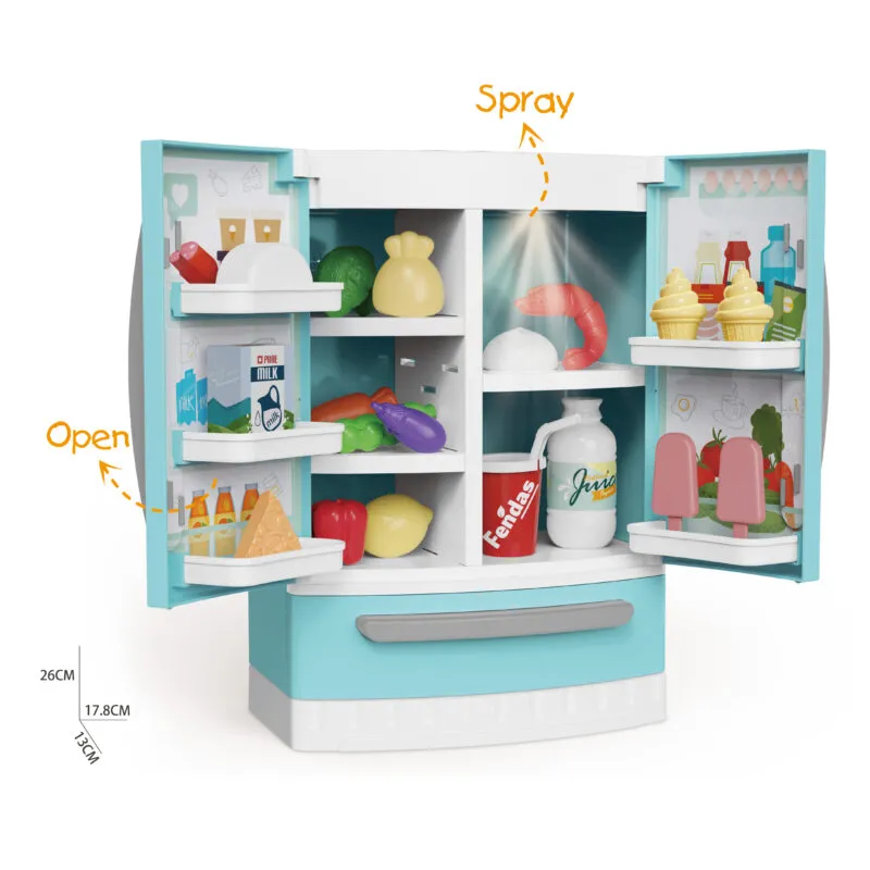 RP539-1A_Double Door Mini Fridge_Product Size