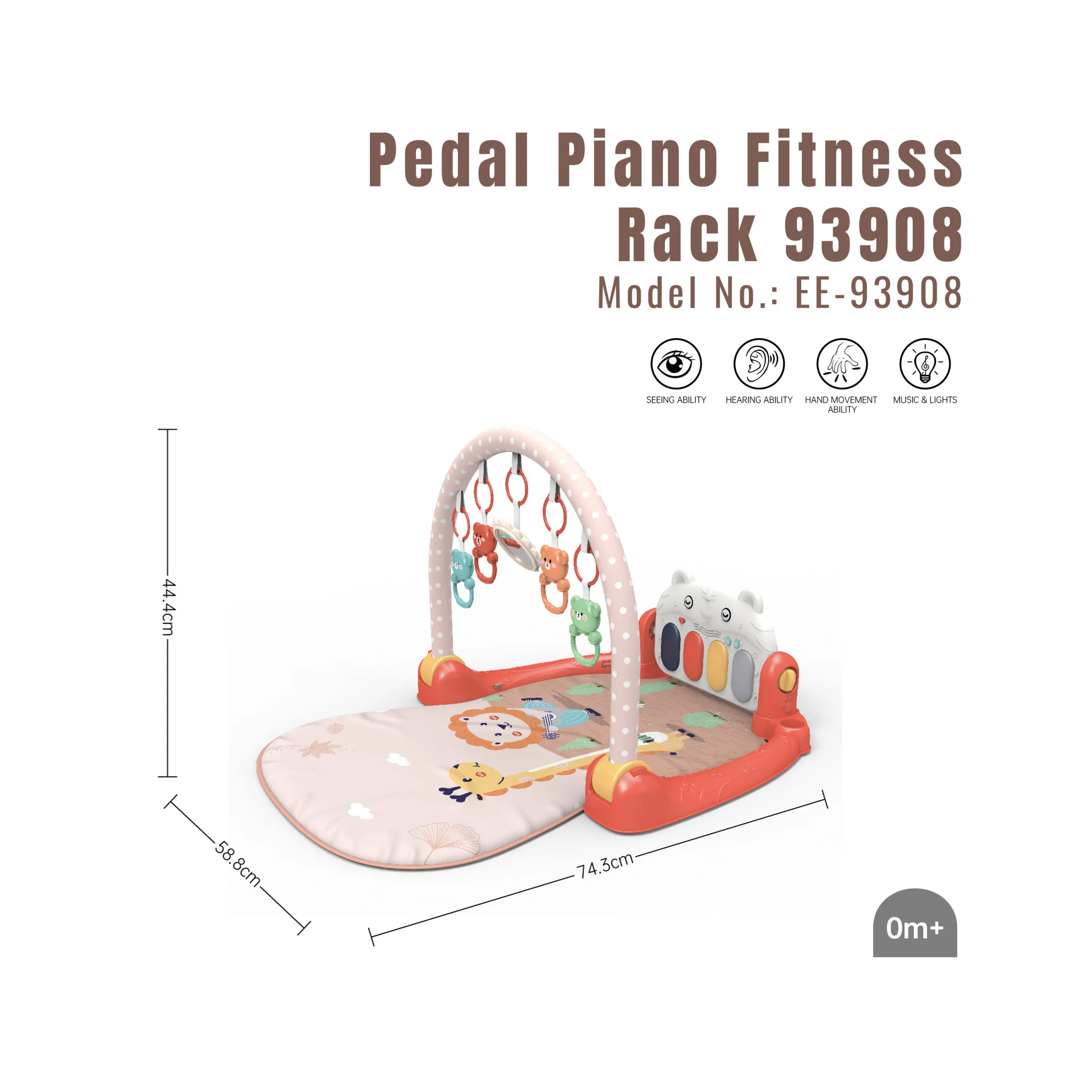 EE-93908 Pedal Piano Fitness Rack 93908_Cover