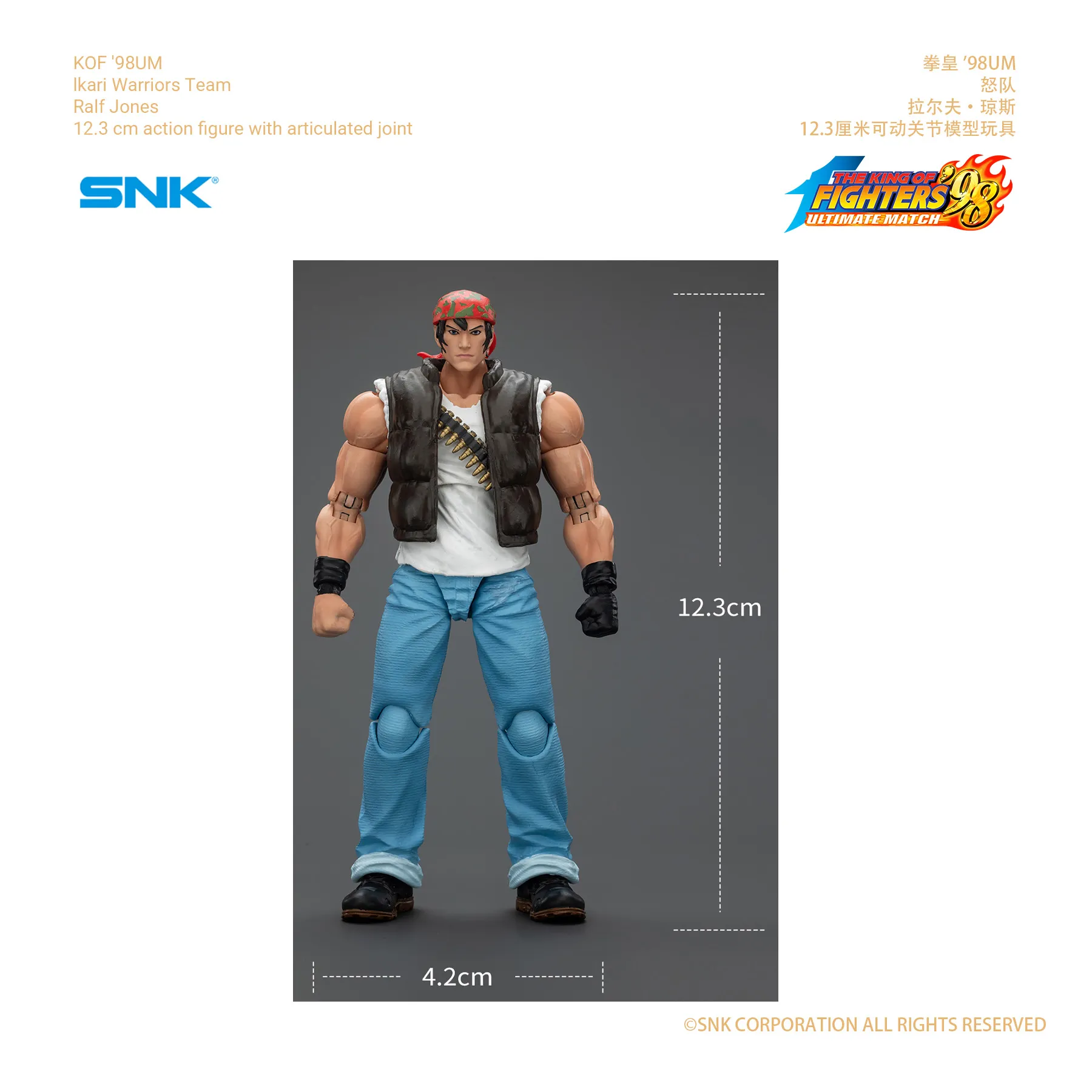 KOF '98UM lkari Warriors Team Ralf Jones_size